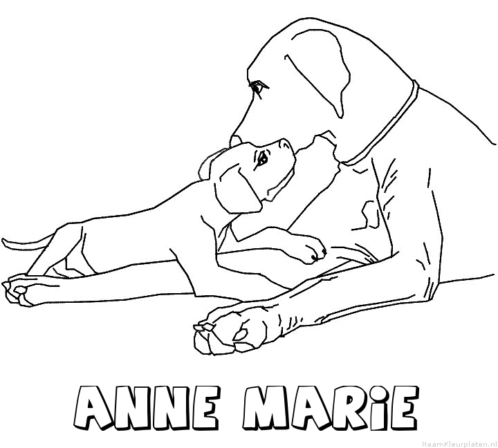 Anne marie hond puppy kleurplaat
